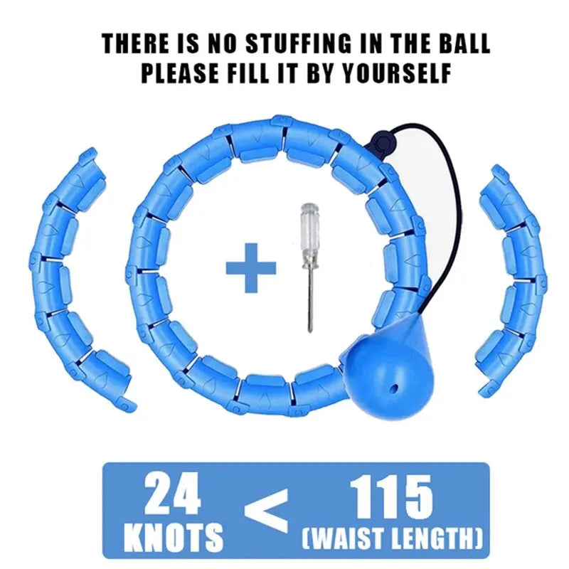 2-in-1 Weighted Exercise Hoop Detachable Knots