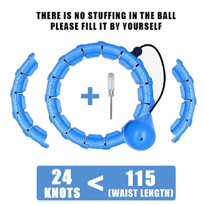 2-in-1 Weighted Exercise Hoop Detachable Knots