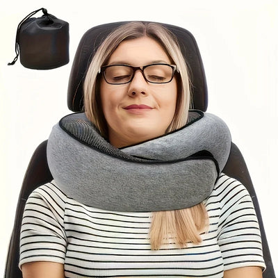 U Shaped Travel Pillow Soft Ergonomic Neck Support