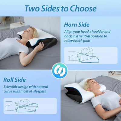 Butterfly Memory Foam Pillow Orthopedic Neck Support