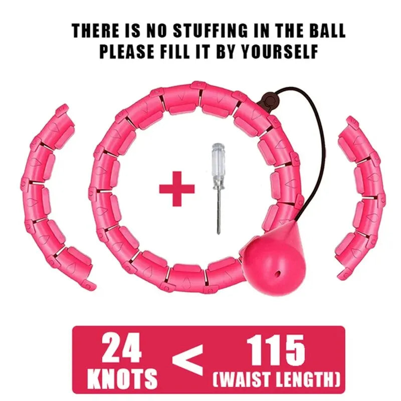 2-in-1 Weighted Exercise Hoop Detachable Knots