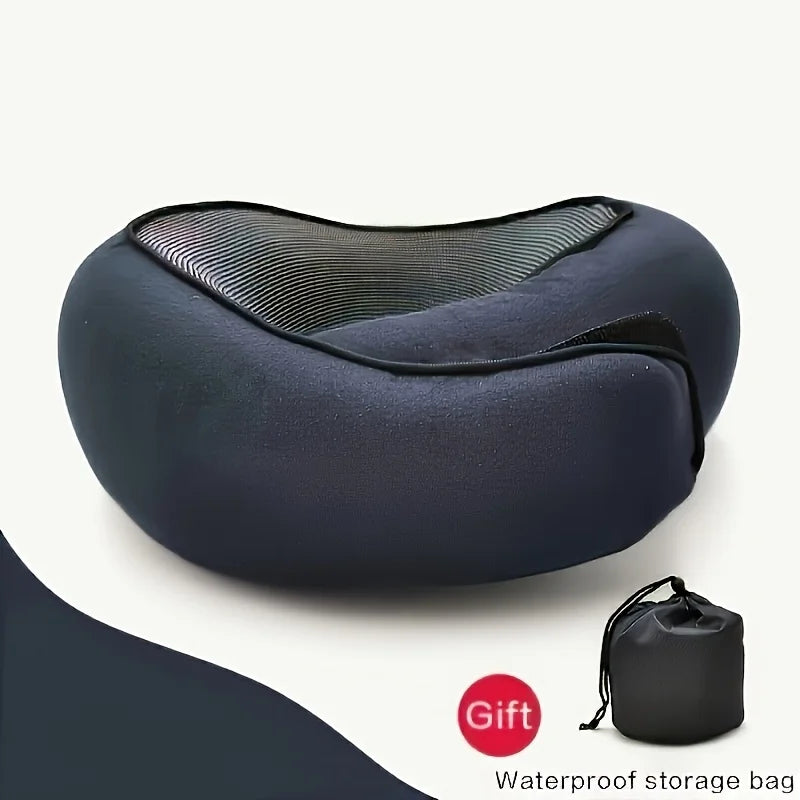 U Shaped Travel Pillow Soft Ergonomic Neck Support